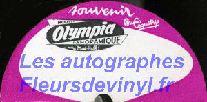 page Autographes OLYMPIA de PARIS